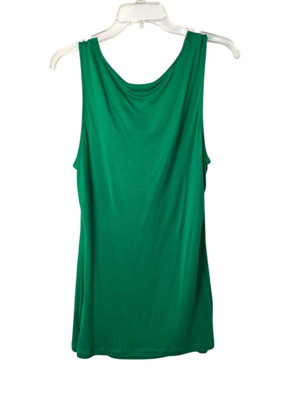 Banana Republic Green Drape Neck Sleeveless Top Women's L Used - Picture 2 of 12
